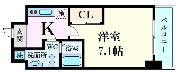 サムティ江坂JuReveの物件間取画像